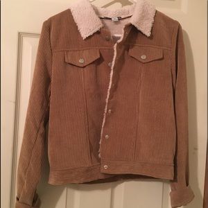Brown button up jacket